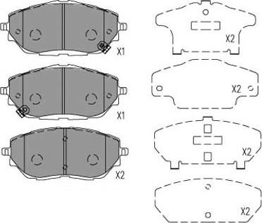 Kavo Parts KBP-9153 - Гальмівні колодки, дискові гальма autocars.com.ua