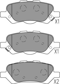 Kavo Parts KBP-9157 - Тормозные колодки, дисковые, комплект avtokuzovplus.com.ua