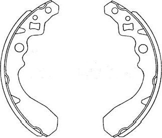 Kavo Parts KBS-1905 - Комплект тормозных колодок, барабанные avtokuzovplus.com.ua