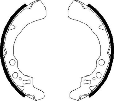 Kavo Parts KBS-1908 - Комплект тормозных колодок, барабанные autodnr.net