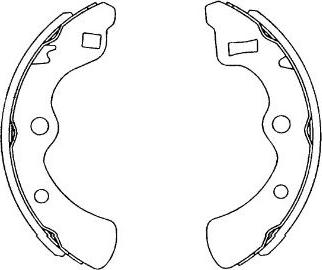 Kavo Parts KBS-2904 - Комплект тормозных колодок, барабанные avtokuzovplus.com.ua