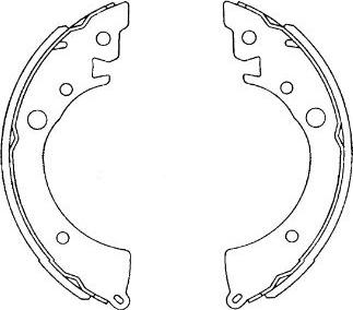 Kavo Parts KBS-2905 - Комплект тормозных колодок, барабанные avtokuzovplus.com.ua