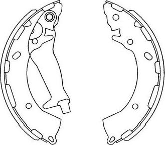 Kavo Parts KBS-3409 - Комплект тормозных колодок, барабанные autodnr.net