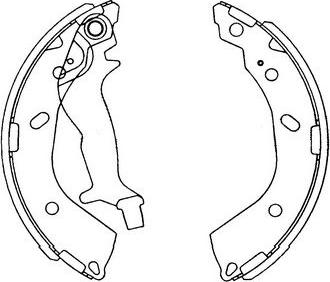 Kavo Parts KBS-3412 - Комплект тормозных колодок, барабанные avtokuzovplus.com.ua