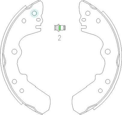 Kavo Parts KBS-3904 - Комплект тормозных колодок, барабанные autodnr.net