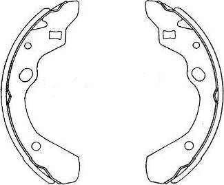 Kavo Parts KBS-5411 - Комплект тормозных колодок, барабанные avtokuzovplus.com.ua