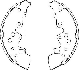 Kavo Parts KBS-5414 - Комплект гальм, барабанний механізм autocars.com.ua