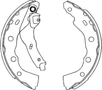 Kavo Parts KBS-6415 - Комплект тормозных колодок, барабанные avtokuzovplus.com.ua