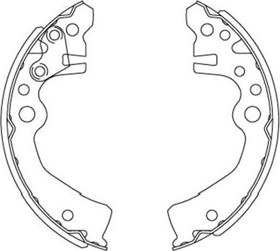 Kavo Parts KBS-7417 - Комплект гальм, барабанний механізм autocars.com.ua