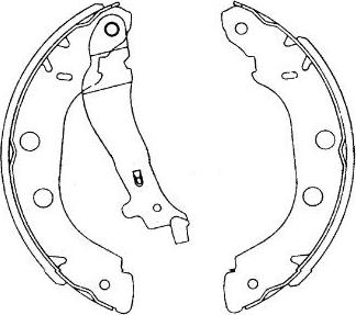 Kavo Parts KBS-7419 - Комплект гальм, барабанний механізм autocars.com.ua