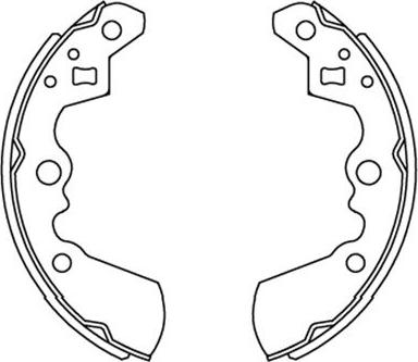 Kavo Parts KBS-8906 - Комплект тормозных колодок, барабанные avtokuzovplus.com.ua