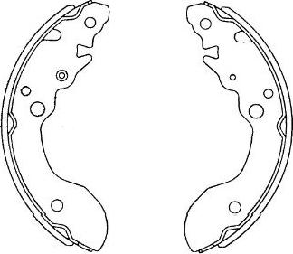 Kavo Parts KBS-8912 - Комплект тормозных колодок, барабанные avtokuzovplus.com.ua