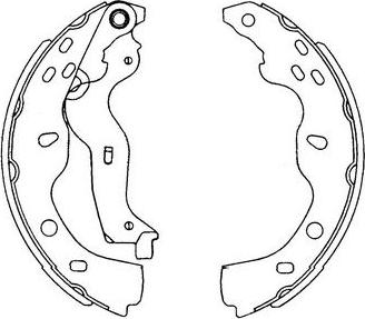 Kavo Parts KBS-8914 - Комплект гальм, барабанний механізм autocars.com.ua