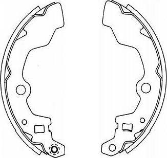 Kavo Parts KBS-8928 - Комплект тормозных колодок, барабанные avtokuzovplus.com.ua