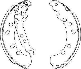 Kavo Parts KBS-9906 - Комплект тормозных колодок, барабанные avtokuzovplus.com.ua