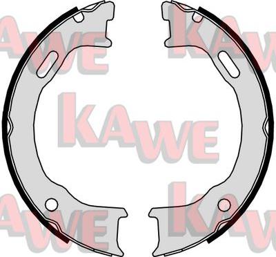 Kawe 01058 - Комплект гальм, ручник, парковка autocars.com.ua