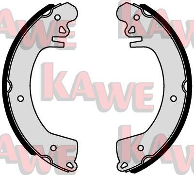 Kawe 01124 - Комплект тормозных колодок, барабанные autodnr.net