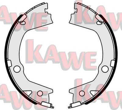 Kawe 01136 - Комплект тормозов, ручник, парковка autodnr.net