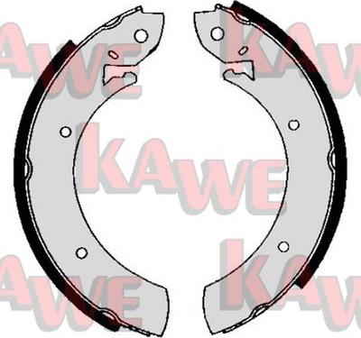 Kawe 01150 - Комплект тормозных колодок, барабанные autodnr.net