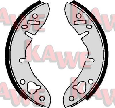 Kawe 01560 - Комплект тормозных колодок, барабанные autodnr.net