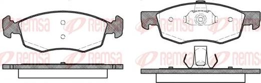 Kawe 0172 30 - Гальмівні колодки, дискові гальма autocars.com.ua