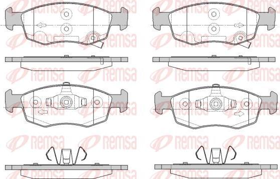 Kawe 0172 34 - Гальмівні колодки, дискові гальма autocars.com.ua