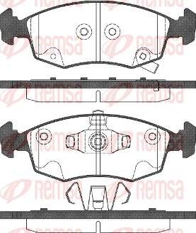 Kawe 0172 72 - Гальмівні колодки, дискові гальма autocars.com.ua