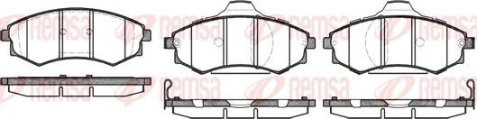 Kawe 0318 92 - Гальмівні колодки, дискові гальма autocars.com.ua