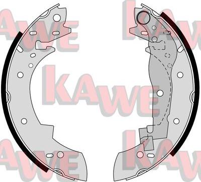 Kawe 03330 - Комплект тормозных колодок, барабанные autodnr.net