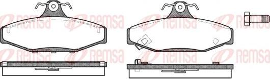 Kawe 0335 02 - Гальмівні колодки, дискові гальма autocars.com.ua