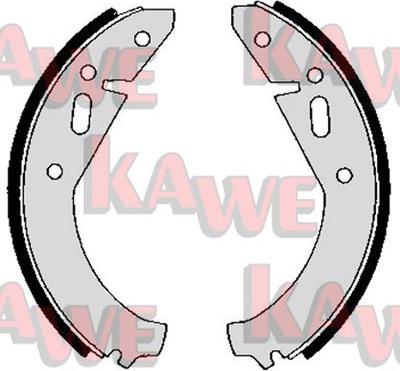 Kawe 03410 - Комплект тормозных колодок, барабанные autodnr.net