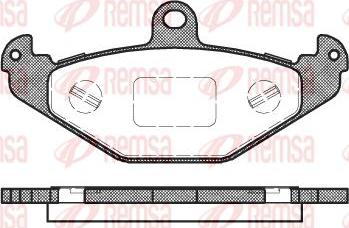 Kawe 0345 20 - Гальмівні колодки, дискові гальма autocars.com.ua