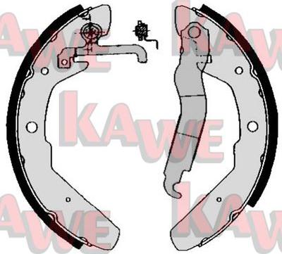 Kawe 03970 - Комплект тормозных колодок, барабанные autodnr.net