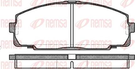 Kawe 0421 00 - Гальмівні колодки, дискові гальма autocars.com.ua