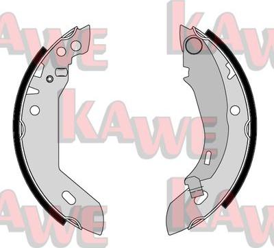 Kawe 04480 - Комплект тормозных колодок, барабанные autodnr.net