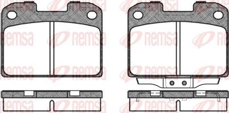 Kawe 0476 00 - Тормозные колодки, дисковые, комплект autodnr.net