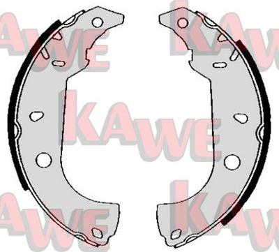 Kawe 04860 - Комплект тормозных колодок, барабанные autodnr.net