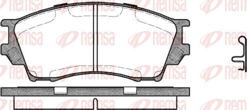 Kawe 0491 00 - Гальмівні колодки, дискові гальма autocars.com.ua