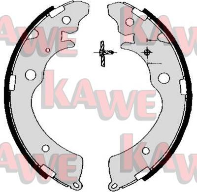 Kawe 05690 - Комплект гальм, барабанний механізм autocars.com.ua