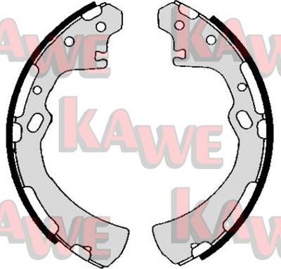 Kawe 05700 - Комплект гальм, барабанний механізм autocars.com.ua