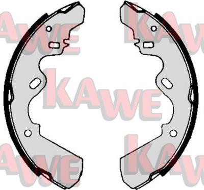 Kawe 05820 - Комплект гальм, барабанний механізм autocars.com.ua