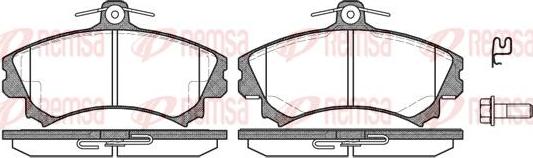 Kawe 0590 02 - Гальмівні колодки, дискові гальма autocars.com.ua