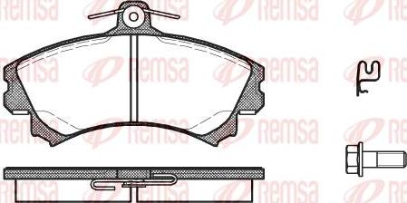 Kawe 0590 21 - Гальмівні колодки, дискові гальма autocars.com.ua