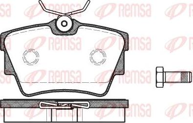 Kawe 0591 10 - Гальмівні колодки, дискові гальма autocars.com.ua