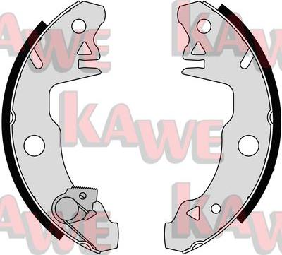Kawe 05980 - Комплект гальм, барабанний механізм autocars.com.ua