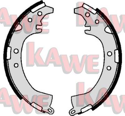 Kawe 06680 - Комплект гальм, барабанний механізм autocars.com.ua