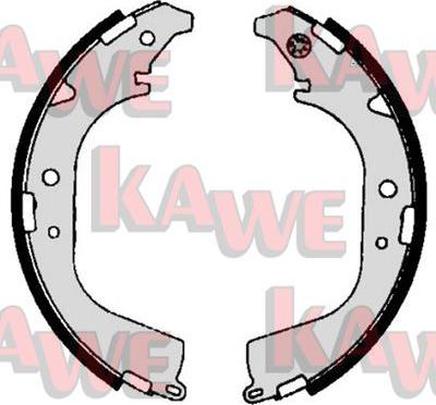 Kawe 06700 - Комплект гальм, барабанний механізм autocars.com.ua