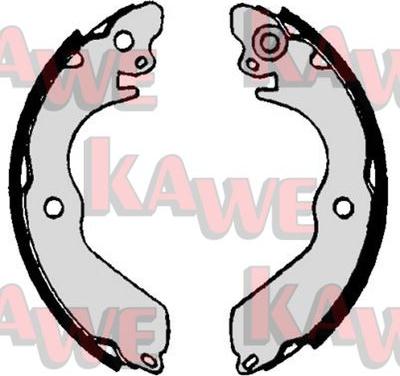 Kawe 07020 - Комплект тормозных колодок, барабанные autodnr.net