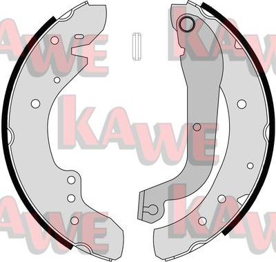 Kawe 07105 - Комплект тормозных колодок, барабанные autodnr.net