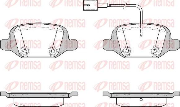 Kawe 0727 22 - Гальмівні колодки, дискові гальма autocars.com.ua